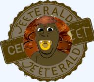 accessory baby badge black_skin brown_skin caca closed_mouth deformed diarrhea distorted glasses india indian jeet jeeterald nigger pacifier pajeet poop shitskin soyjak stamp stubble subvariant:emmanuel text variant:gapejak // 348x301 // 117.5KB