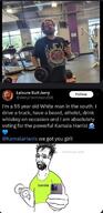 alcoholic atheism brat charli_xcx gym iphone kamala_harris variant:bartender white_dudes_for_harris x_(social_network) // 370x768 // 33.6KB