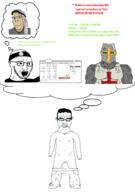 arab aryan balkenkreuz blue_eyes christian_cross christian_identity christianity crusade crusader eyes_like_the_o-o-cean great_helm greentext helmet isis islam keffiyeh knight muslims obsession penis subvariant:chudjak_front subvariant:muscular_chud subvariant:nucob subvariant:obsessedchud templar templar_cross text the_absolute_state_of_christcucks_KEEEEEK variant:chudjak variant:cobson variant:soyak // 2968x4228 // 434.5KB