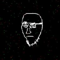 animated closed_mouth glasses glitch inverted soyjak stubble variant:stjak // 200x200 // 34.7KB