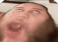 2019 3dgifmaker animated beard closed_mouth clothes ext=gif fat fat_duel glasses irl open_mouth red_tshirt schizo soyboy subvariant:fatjak_irl tshirt variant:fatjak // 250x250 // 661.3KB