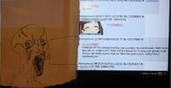 4chan angry anime crying glasses irl open_mouth paper soyjak speech_bubble stubble text variant:unknown // 1181x611 // 85.4KB