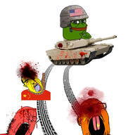 3soyjaks angry asian blood bloodshot_eyes buck_teeth china closed_eyes crying ear frog glasses gore hanging mustache pepe red_skin rope small_eyes soyjak stubble subvariant:chudjak_front suicide tank united_states variant:chudjak variant:gapejak variant:james_youniverse war yellow_skin // 2586x2776 // 920.3KB