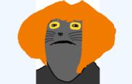 animal cat mymy orange_hair soot soot_colors soyjak soyjak_party subvariant:impish_meowjak variant:impish_soyak_ears // 390x250 // 24.9KB