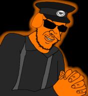 Fdl clothes dog glasses glowing hat janny jewish_nose kike nose orange_skin stubble subvariant:feral_merchant sunglasses template variant:feraljak // 1554x1700 // 407.2KB