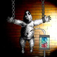 chains full_body hair needle obese omega_flowey open_mouth soyjak sproke toby_fox torture variant:unknown // 618x618 // 339.8KB