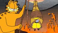Gaturro ack burning fire garf_(user) garfield rope variant:bernd // 640x360 // 273.8KB