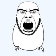 bird hybrid open_mouth splice stubble variant:budgiejak variant:cobson // 640x640 // 11.7KB