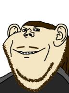 brown_hair brown_mustache brown_stubble closed_mouth clothes ear hair jonathan_davis korn mustache nu_metal soyjak stubble track_suit variant:impish_soyak_ears white_skin // 598x800 // 60.5KB