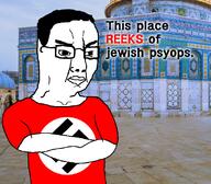 caption glasses irl_background jerusalem jews meme nazism psyop shirts swastika text variant:chudjak // 800x699 // 691.2KB