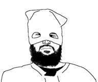 Delaware Delaware_(person) beard closed_mouth clothes hat mask soyjak variant:unknown // 1282x1080 // 24.2KB