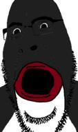 animal black_skin cartoon open_mouth penguin pingu soyjak stubble variant:cobson // 415x707 // 56.6KB