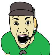 arm cap clothes dogtag green hat headset open_mouth scout soyjak team_fortress_2 team_fortress_2_classic tshirt variant:el_perro_rabioso video_game white_skin // 766x800 // 27.7KB