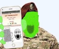 2soyjaks arm beret clothes glasses glowie glowing glownigger hand hat holding_object holding_phone iphone military military_beret military_uniform open_mouth phone soyjak stubble subvariant:phoneplier subvariant:phoneplier_vertical uniform variant:markiplier_soyjak // 1079x899 // 1.3MB