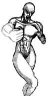 arm art buff fist full_body glasses hand leg oekaki open_mouth punch soyjak variant:soyak // 1065x1847 // 592.3KB