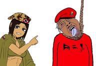 anhero brown_skin crying hanging hugo_chávez marichka military_uniform psuv rope variant:bernd venezuela // 597x409 // 35.9KB