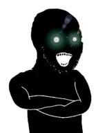 black_skin crossed_arms green_eyes meta:tagme thougher variant:soyak // 564x699 // 57.4KB