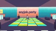 3d animated artist:Gemmy_Nutz beard dance disco gnome soyjak_party text variant:impish_soyak_ears // 600x336 // 3.9MB