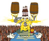 alcohol bald barrel beer bloodshot_eyes bottle bulging_eyes clothes crying drinking front_facing irl_background liquid pipe subvariant:wholesome_soyjak subvariant:wholesomejak tube variant:gapejak variant:wholesome white_background white_skin // 2255x1893 // 1.8MB