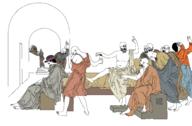 animated arm barneyfag clothes crying don_turtelli full_body gem glasses greece hair hand hat leg multiple_soyjaks mustache open_mouth painting philosophy pointing robe socrates soyjak stubble top_hat variant:unknown // 3896x2559 // 277.8KB