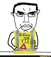 angry closed_mouth ear glasses hair hand holding_object ifunny jacket millions_must_die sign subvariant:chudjak_front variant:chudjak wagie // 615x691 // 50.2KB