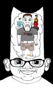 4soyjaks angel anger_mark angry black_background bloodshot_eyes blue_skin brown_hair closed_eyes closed_mouth clothes coal crying demon ear fangs fire frown full_body gem glasses green_eyes hair halo heart horn i_heart_nigger i_love judaism khaki_shorts mustache nigger piss punisher_face red_skin smile soyjak star_of_david stubble swastika text tshirt variant:brandon variant:markiplier_soyjak // 1956x3472 // 379.9KB