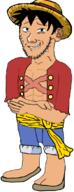 anime blue_pants clothes crossed_arms hat looking_at_you luffy one_piece scared smug that_one_fucking_picture_of_nate_being_a_smug_little_bastard variant:soyak // 423x1104 // 241.4KB