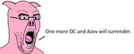 animal azov_battalion ear glasses open_mouth pig pink_skin russo_ukrainian_war soyjak stubble text ukraine variant:imhotep // 1607x655 // 125.2KB