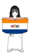 apartheid closed_mouth cute flag flag:south_africa_(1928) front_facing glasses oh_my_god_she_is_so_attractive south_africa variant:soytan // 966x1722 // 164.7KB