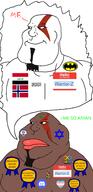 2soyjaks Warrior-Z(user) afghanistan aryan autism flag flag:iraq flag:israel flag:norway flag:taliban flag:transgender_pride_flag greentext iraq israel jews judaism norway shitskin taliban text thought_bubble // 2000x4124 // 976.7KB