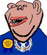 amerimutt award black_sclera brown_skin clothes ear flag flag:northern_mariana_islands irrelevant lips mutt northern_mariana_islands open_mouth soyjak state stubble subvariant:impish_amerimutt text united_states variant:impish_soyak_ears // 685x793 // 87.4KB