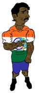 arm black_eyes blue_shorts brown_skin buff closed_mouth clothes ear flag:india full_body gift_card glasses hair hand india indian laughing light_blue_shorts looking_to_the_right meta:nas meta:op_took_a_selfie_of_xerself pajeet pajeetjak saar shoe smile soyjak subvariant:chudjak_front subvariant:unbotheredchud subvariant:unbotheredpajeet t50_eyes variant:chudjak variant:pajeetjak vein ya_kuch_aur // 549x1268 // 295.6KB
