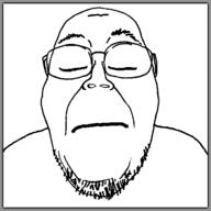 animated closed_mouth distorted frown glasses its_over sad soyjak stubble subvariant:boat_rammer text variant:bernd // 500x500 // 166.8KB