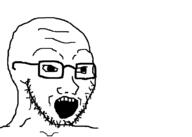 angry animated bloodshot_eyes blush choking crying dying glasses open_mouth purple_skin soylent_(cacao) soylent_bottle stretched_mouth stubble variant:soyak // 1000x712 // 1.2MB