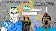 Astrofene_(namefag) CrimeanChud_(namefag) anime arm asian awards blue_eyes brown_skin buff closed_mouth clothes crimea crimean_tatar ear fez flag:khazar_khaghanate flag:khazaria glasses gooner hair hairy hat irl_background judaism kippah mutt soyjak star_of_david stinky stubble subvariant:chudjak_front subvariant:muscular_chud sweating touhou tshirt turkic variant:alicia variant:chudjak vein video_game yellow_hair yellow_teeth // 1920x1080 // 516.0KB