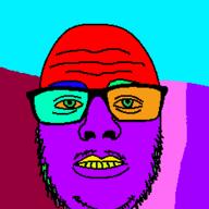 bald colorful glasses neutral soyjak stubble variant:theheffleyshow // 255x255 // 7.9KB