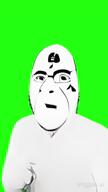 ai_generated biting_lip glasses green_screen oh_when_the_saints_are_marching_in queen_of_spades soyjak spade spadeson stubble subvariant:hornyson subvariant:spadeson variant:cobson video viggle // 720x1280, 19.6s // 5.3MB