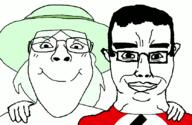 chud chud_troon_alliance clothes crystal_cafe eyelashes friendship glasses hair hat smile subvariant:bridget swastika variant:bernd variant:chudjak // 834x541 // 446.7KB