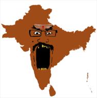 angry bangladesh brown_skin glasses hindu india indian map open_mouth pajeet pakistan sri_lanka subcontinent variant:markiplier_soyjak yellow_teeth // 1010x1024 // 206.9KB