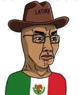 ai_generated angry brown_skin flag:mexico glasses mexico sombrero spiс stubble variant:chudjak // 564x680 // 43.0KB