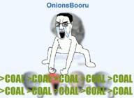 angry animated arm bloodshot_eyes coal full_body glasses greentext hair hand leg meta monkey_dance open_mouth screenshot soybooru soyjak text variant:chudjak // 1132x829 // 312.7KB
