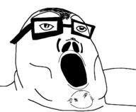 exaggerated glasses open_mouth redraw soyjak variant:tony_soprano_soyjak // 1283x1056 // 24.7KB