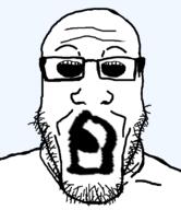 eye eye_mouth glasses mouth_eyes stubble two_mouths variant:markiplier_soyjak // 1035x1200 // 145.8KB