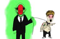 angry arm bloodshot_eyes chains clothes crying ear fat full_body glasses glowie hair hand holding_object mask mexican_twink mexico necktie open_mouth pointing redpill soyjak stubble suit variant:chudjak variant:nojak yellow_hair // 1964x1281 // 676.1KB