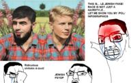 3soyjaks angry arab aryan churka crying edit glasses hair irl islam merge multiple_soyjaks nordic open_mouth picture teeth toss variant:chudjak variant:soyak variant:two_pointing_soyjaks white yelling yellow_hair // 1356x858 // 1.2MB