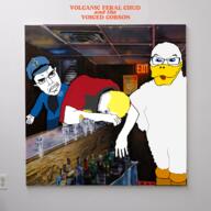3soyjaks album_cover alcohol arm bar closed_mouth dennis drawn_background duck ear glasses hair hand lil_ugly_mane music nate officer_beatrice open_mouth painting police police_hat soyjak stubble text variant:chudjak variant:cobson variant:feraljak variant:impish_soyak_ears variant:soyak // 1200x1200 // 1.3MB