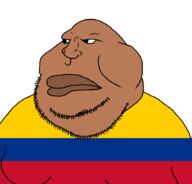 closed_mouth colombia countrywar fat flag flag:colombia obese soyjak stubble variant:meximutt // 888x849 // 16.9KB