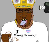 ack brown_skin catholic catholicism christianity crown crying holding_object i_love lutheran martin_luther pope pray praying red_eyes red_sclera rope rosary rotten_teeth transheart variant:bernd yellow_teeth // 1059x929 // 267.0KB