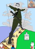 ak-47 angry arab arabic_text arm baby balaclava beard belly_button belt big_nose bloodshot_eyes brown_skin buff bullet bulletproof_vest closed_mouth clothes cloud country countrywar crying dassault_rafale dead deformed drawn_background ear egypt firearm flag foaming_at_the_mouth foot full_body fume gaza glasses grey_hair gun hair hamas hand hanging hat headband heart hebrew_text holding_object i_love i_paused_my idf islam israel judaism kippah leg m16 magazine map menorah military military_cap military_uniform musical_note necklace palestine plane punch red_skin rocket rope satanic_propaganda smile smug speech_bubble star_of_david subvariant:chudjak_front subvariant:emmanuel subvariant:jacobson subvariant:muscular_chud subvariant:science_lover subvariant:wholesome_soyjak text the_rhodes_colossus the_weak_should_fear_the_strong thick_eyebrows thought_bubble thumbs_up tongue united_nations variant:a24_slowburn_soyjak variant:bernd variant:chudjak variant:gapejak variant:markiplier_soyjak weapon whistling yellow_teeth // 5035x7131 // 1.0MB