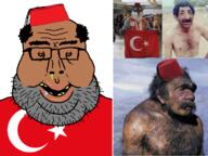amerimutt angry beard brown brown_eyes brown_skin brownoid bug fez flag flag:turkiye furries furry glasses half_open_mouth insectoid irl meta:tagme mutt subhuman subvariant:amerimutt sweating turk turkiye turkroach tvrkaryan variant:impish_soyak_ears variant:markiplier_soyjak // 1364x1024 // 1.0MB
